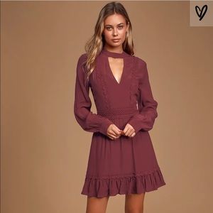 LuLu burgundy dress